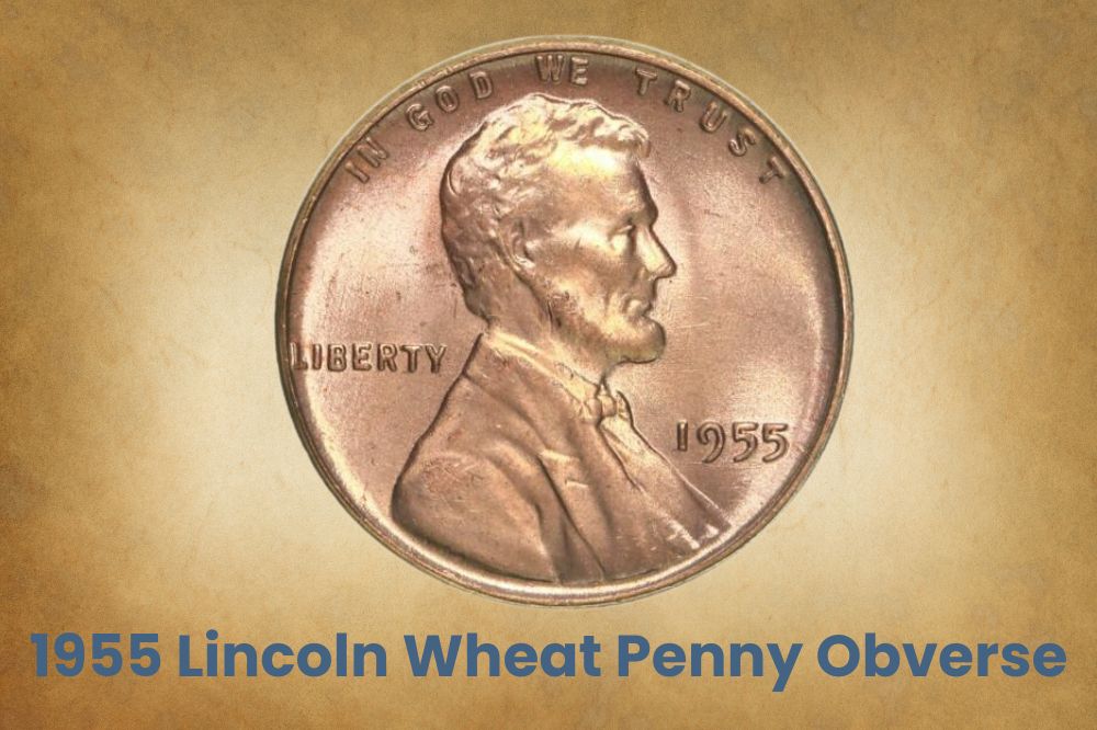 1955 Lincoln Wheat Penny Obverse