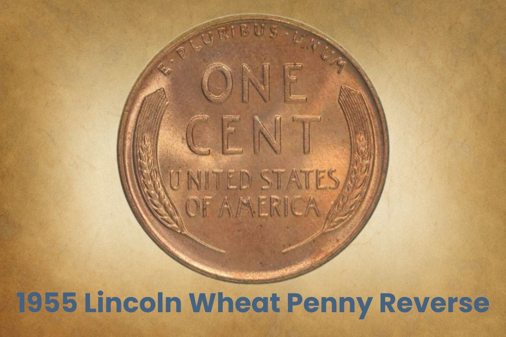 1955 Lincoln Wheat Penny Reverse