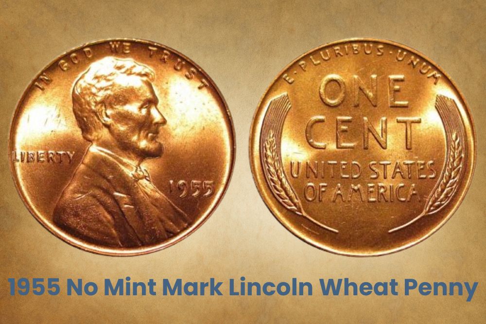 1955 No Mint Mark Lincoln Wheat Penny