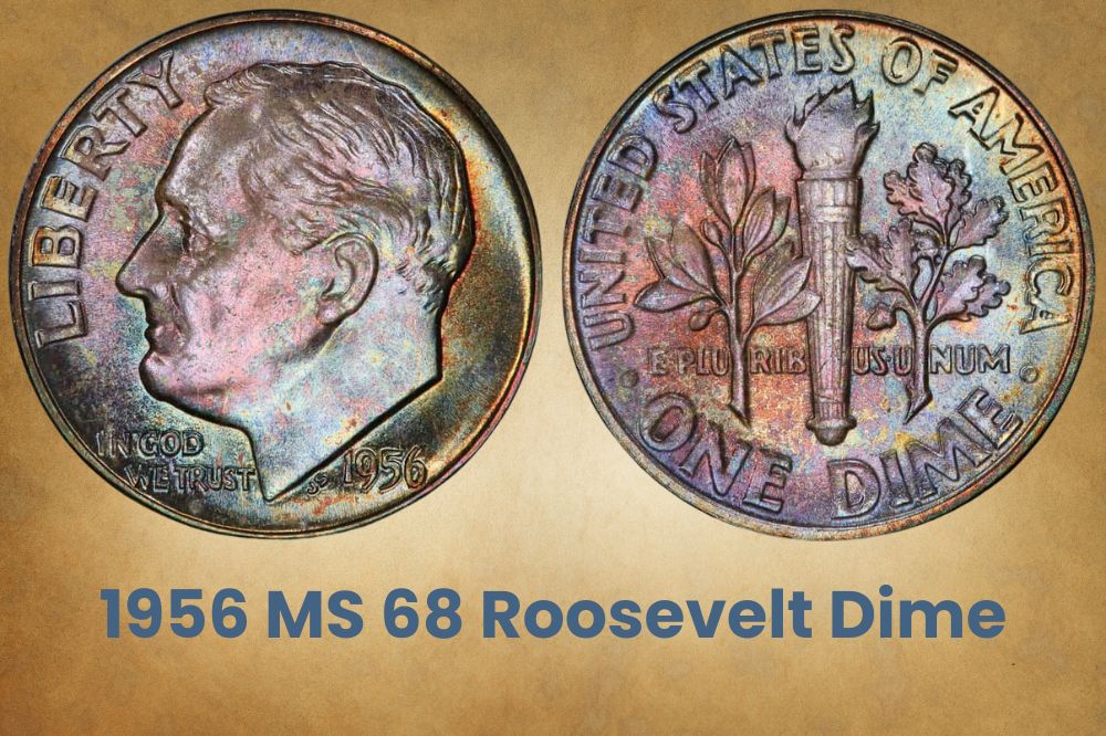 1956 MS 68 Roosevelt Dime