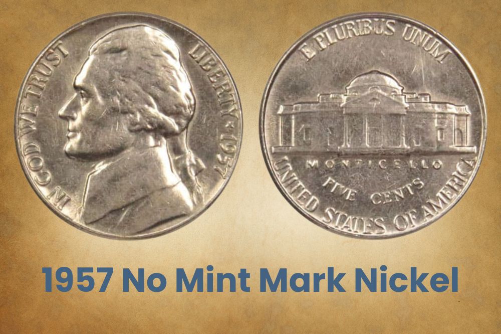 1957 No Mint Mark Nickel