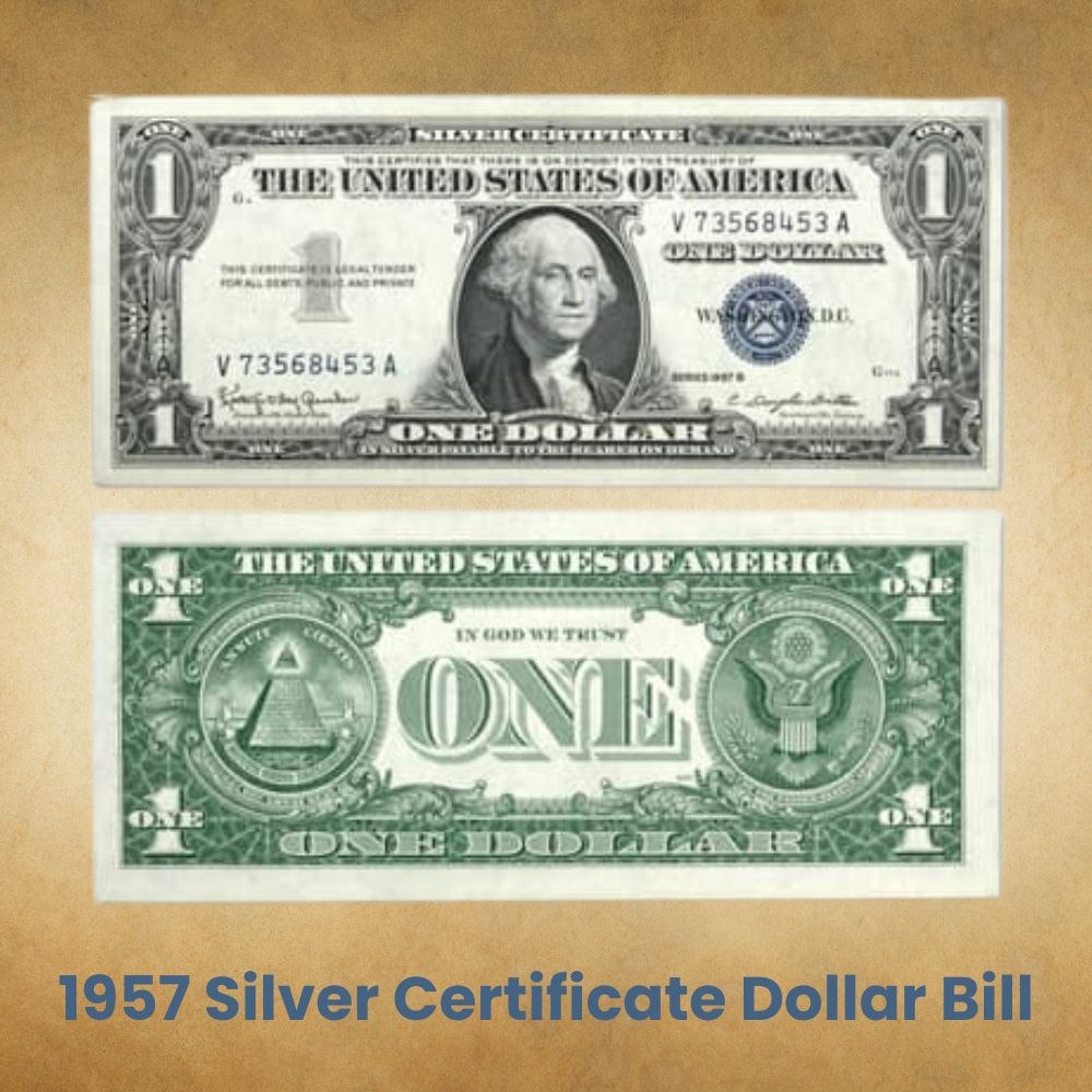 1957 Silver Certificate Dollar Bill Value (Series A, B” with Blue Seal)