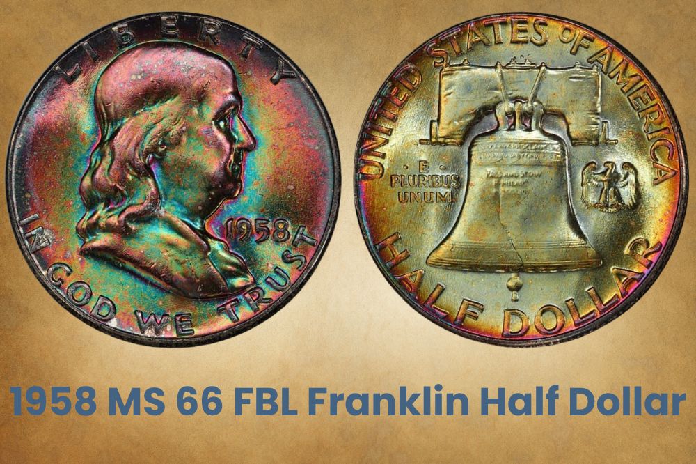 1958 MS 66 FBL Franklin Half Dollar