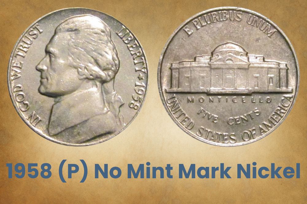 1958 (P) No Mint Mark Nickel