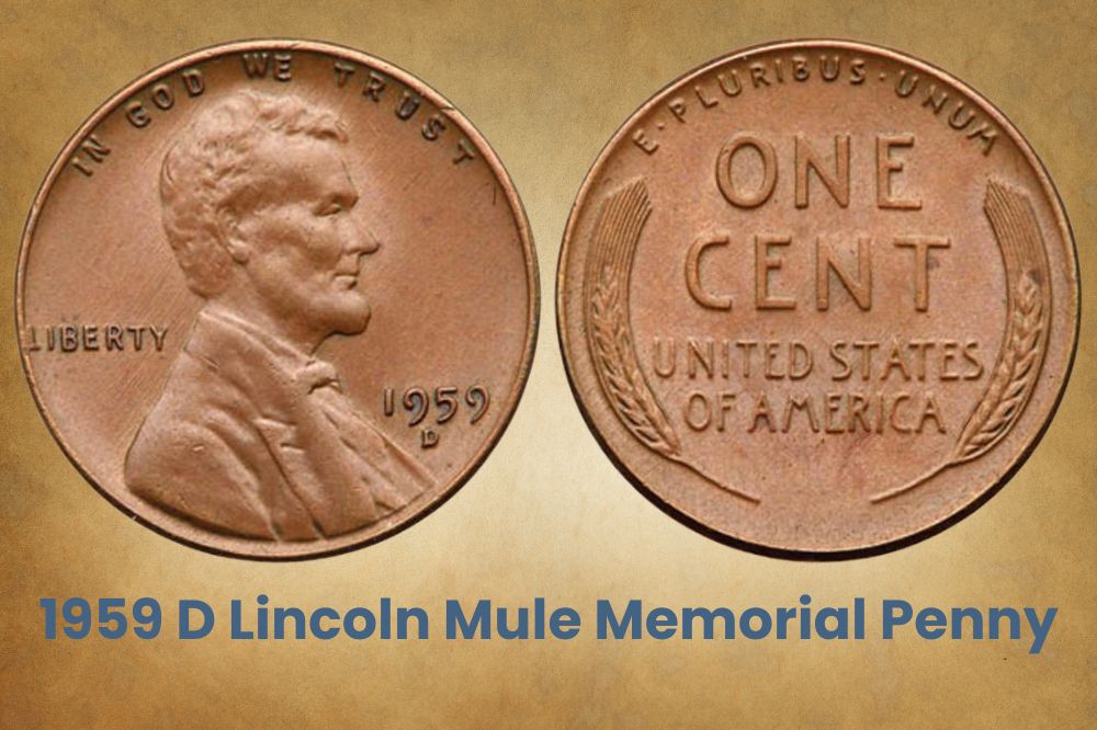 1959 D Lincoln Mule Memorial Penny