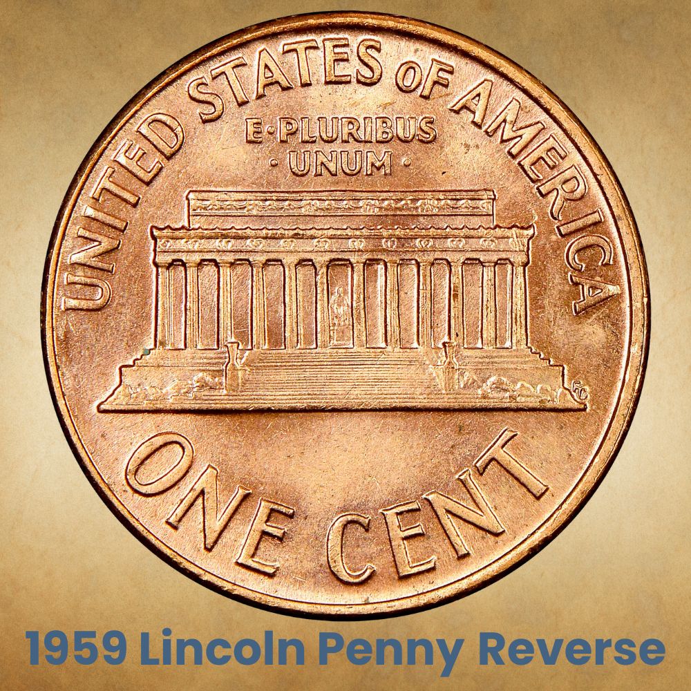1959 Lincoln Penny Reverse