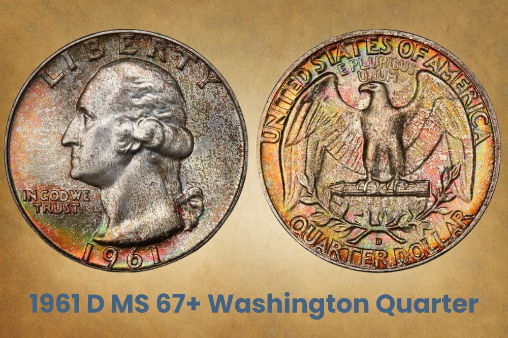 1961 D MS 67+ Washington Quarter