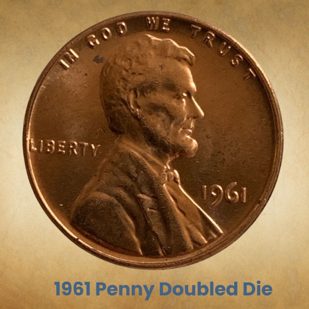 1961 Penny Doubled Die