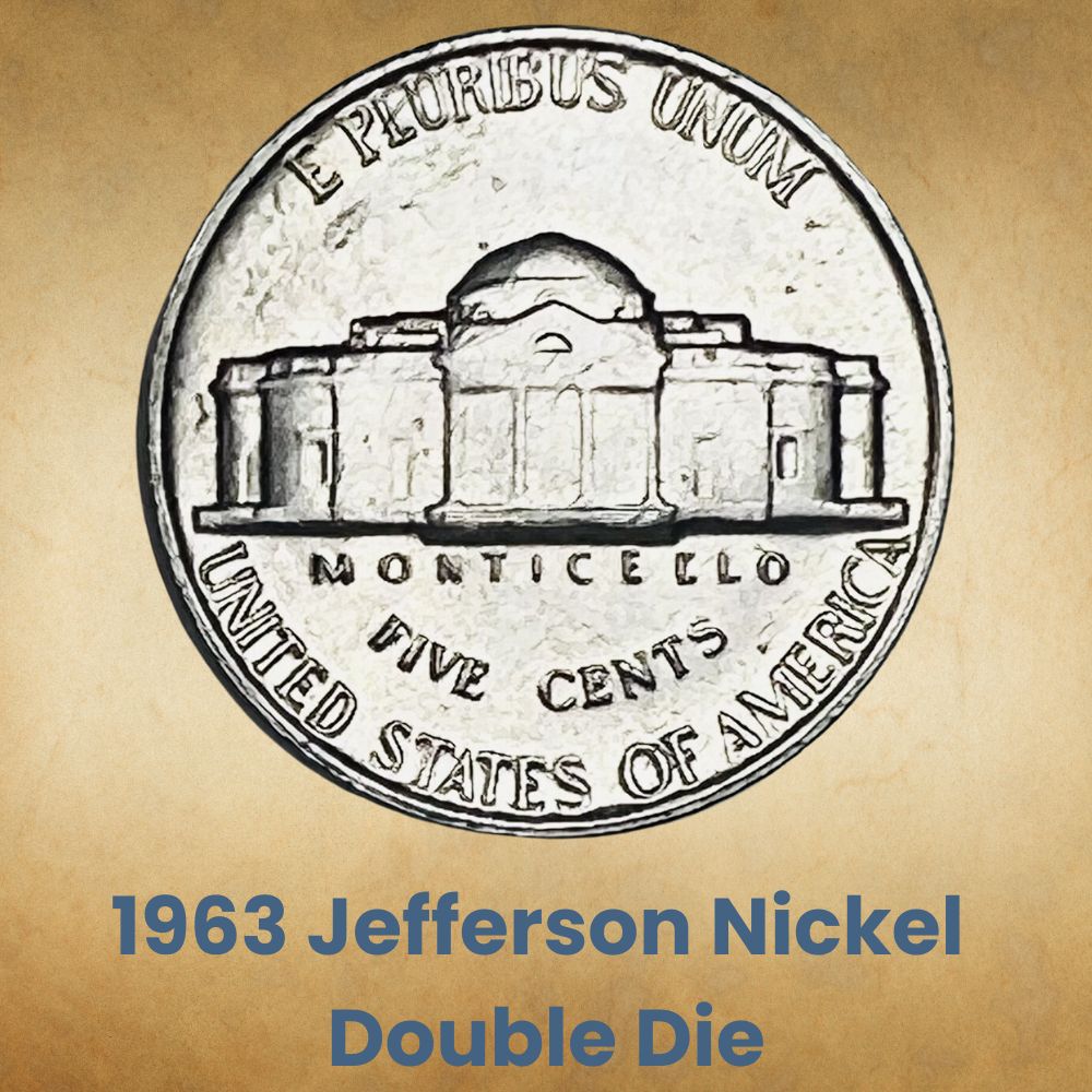 1963 Jefferson Nickel Double Die