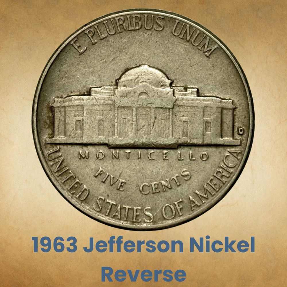 1963 Jefferson Nickel Reverse