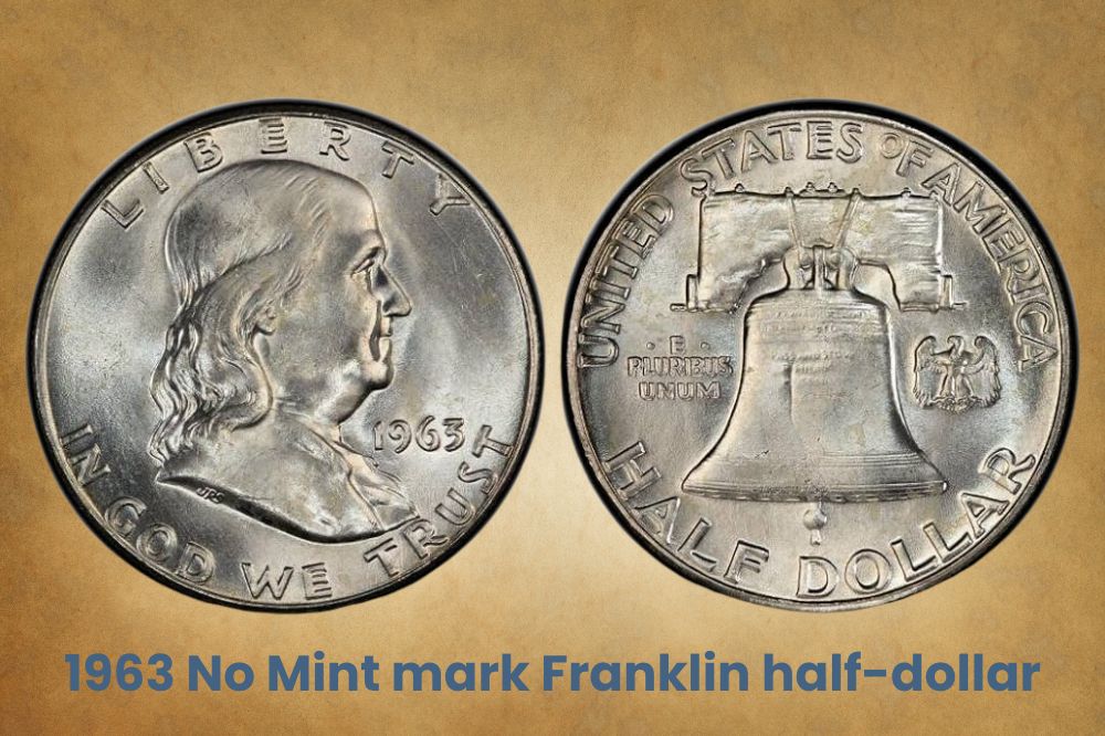 1963 No Mint mark Franklin half-dollar