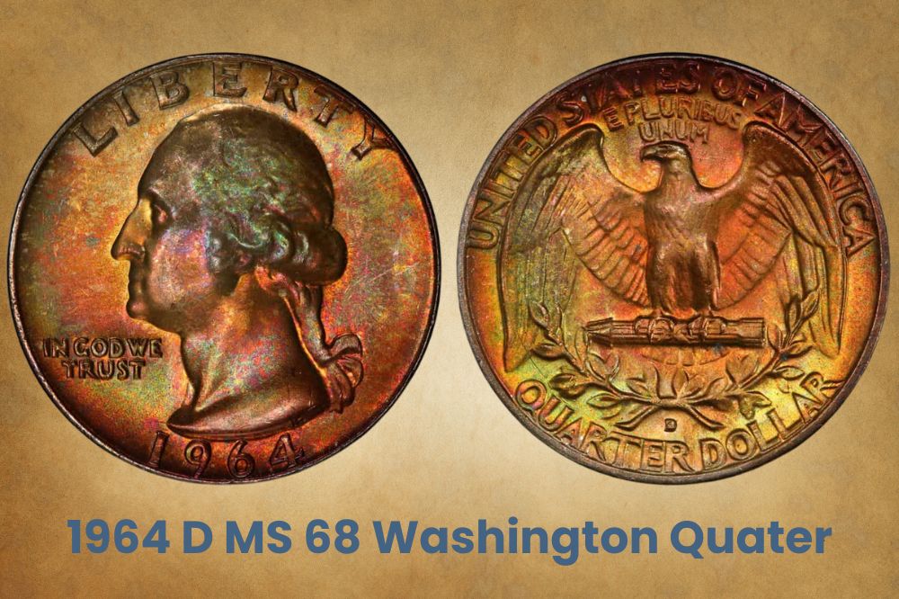 1964 D MS 68 Washington Quater