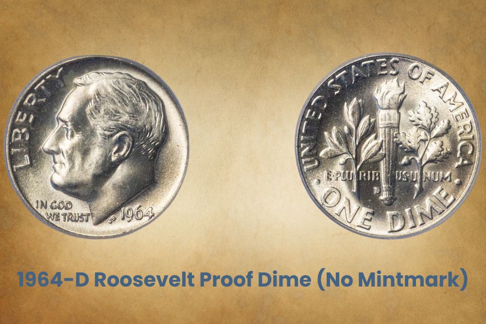 1964-D Roosevelt Proof Dime (No Mintmark)
