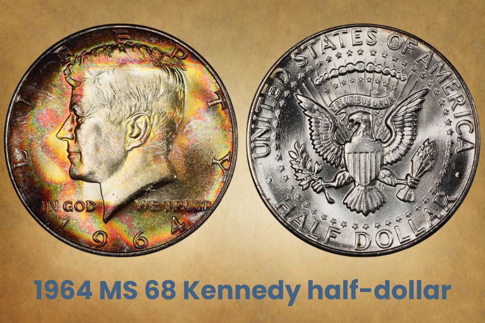 1964 MS 68 Kennedy half-dollar