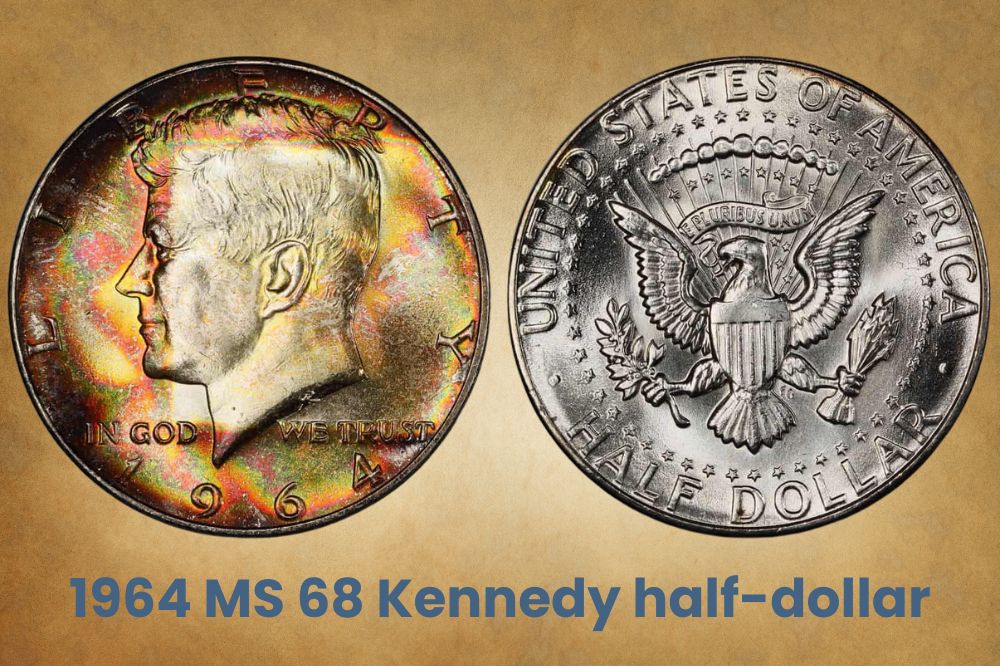 1964 MS 68 Kennedy half-dollar