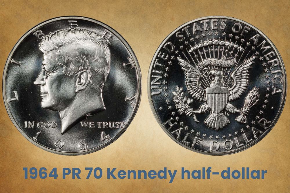 1964 PR 70 Kennedy half-dollar