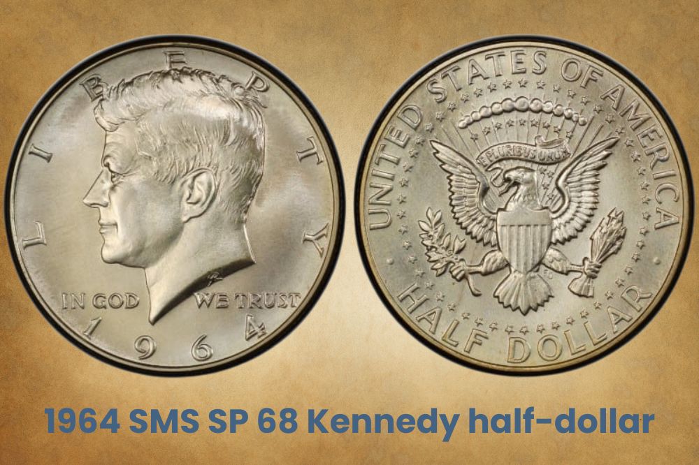 1964 SMS SP 68 Kennedy half-dollar