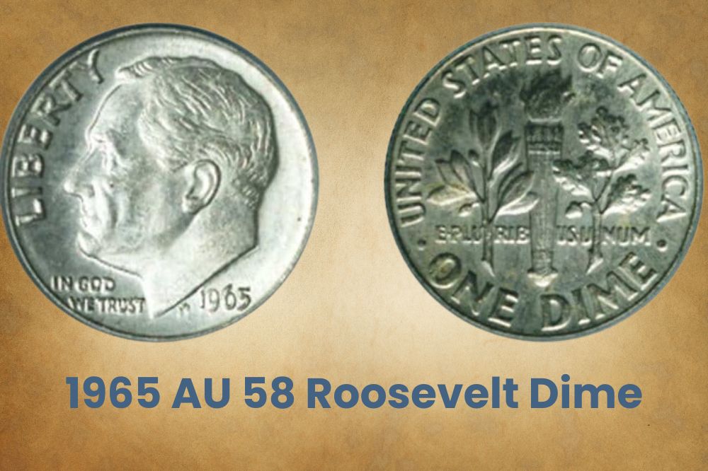 1965 AU 58 Roosevelt Dime