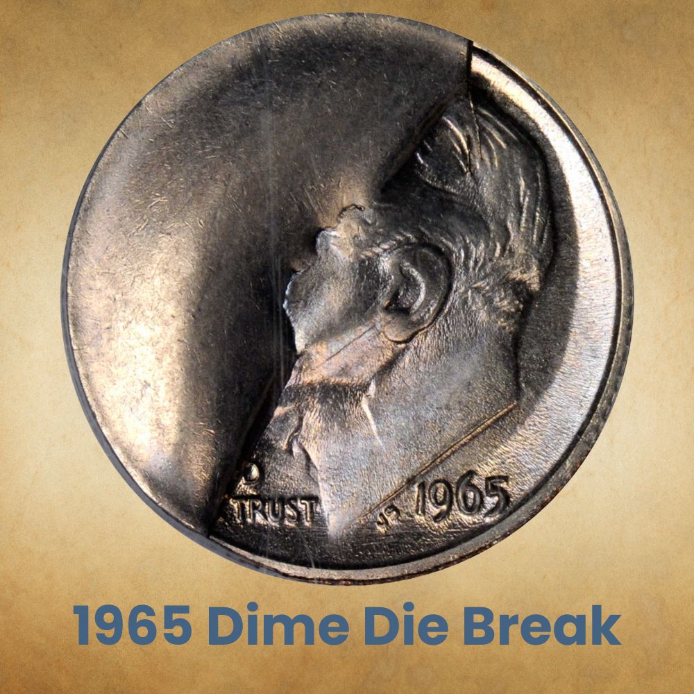 1965 Dime Die Break