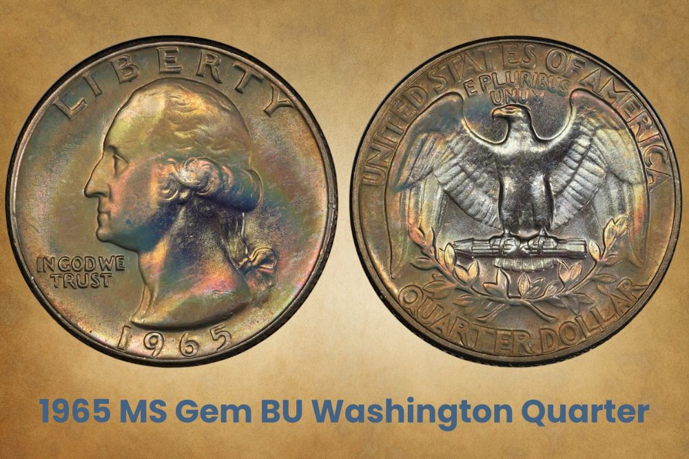 1965 MS Gem BU Washington Quarter