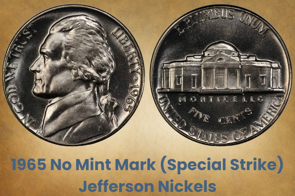 1965 No Mint Mark (Special Strike) Jefferson Nickels