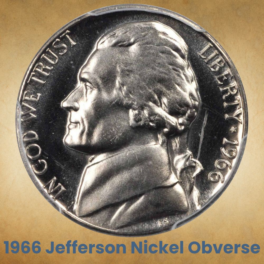 1966 Jefferson Nickel Obverse