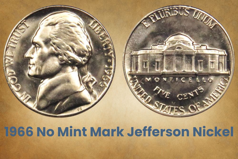 1966 No Mint Mark Jefferson Nickel