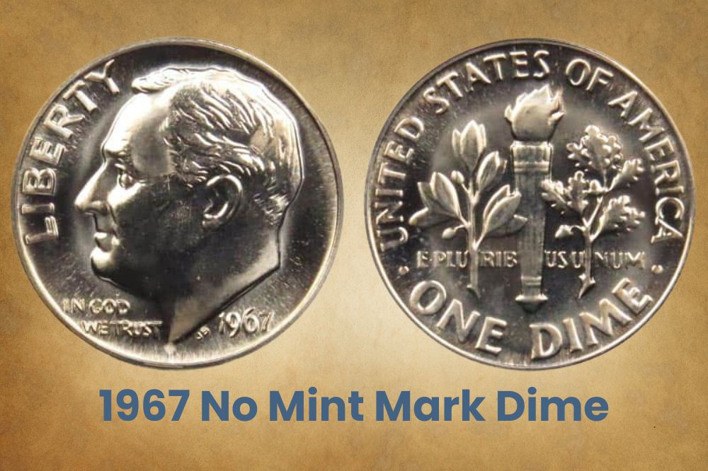 1967 No Mint Mark Dime