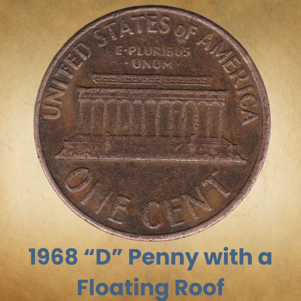 1968 “D” Penny with a Floating Roof