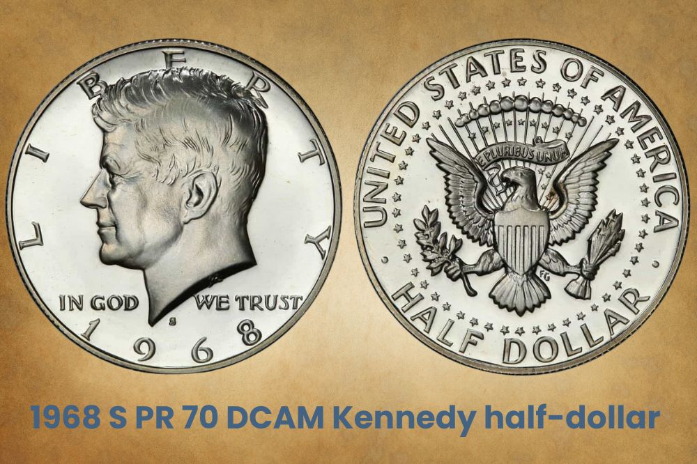 1968 S PR 70 DCAM Kennedy half-dollar 