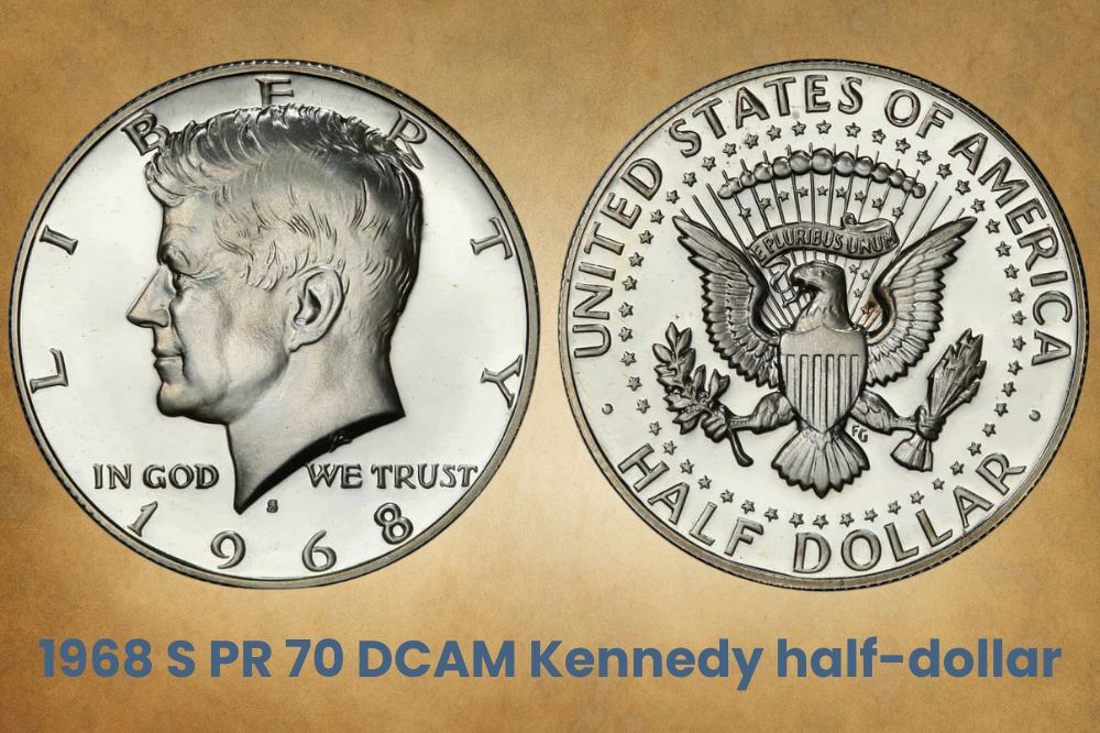 1968 S PR 70 DCAM Kennedy half-dollar