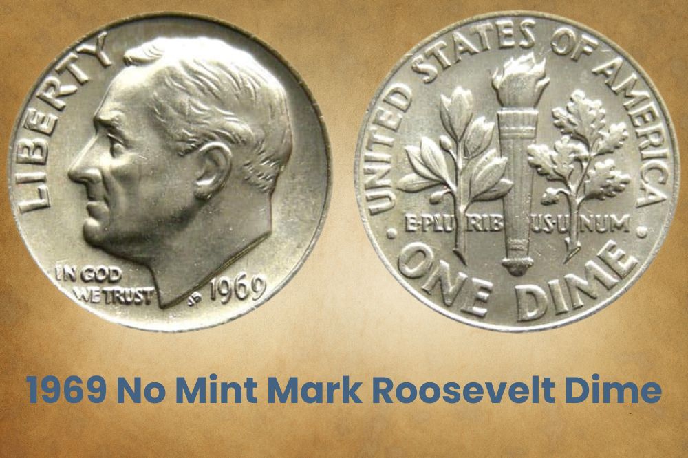 1969 No Mint Mark Roosevelt Dime