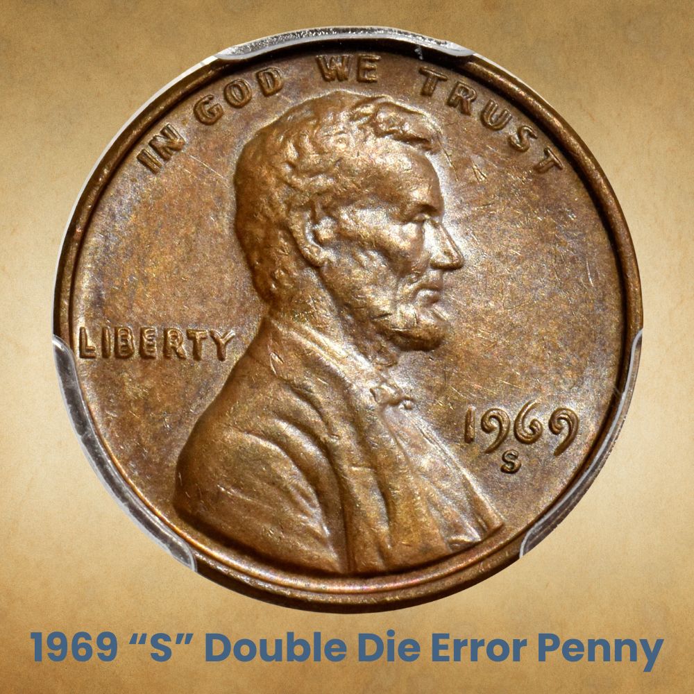 1969 “S” Double Die Error Penny