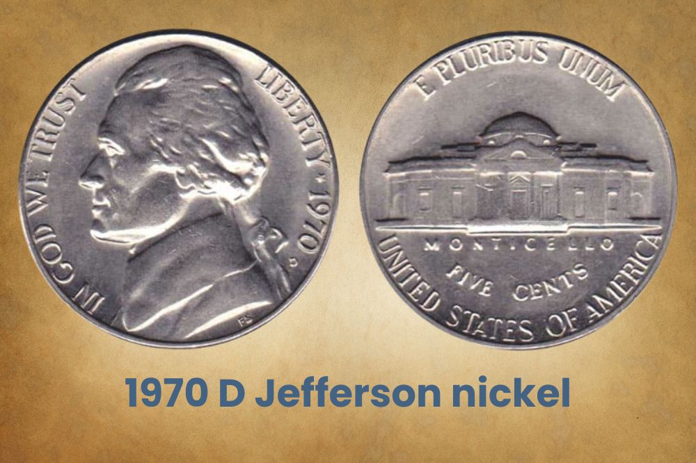 1970 D Jefferson nickel
