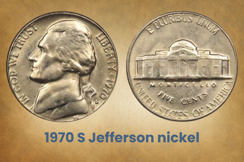 1970 S Jefferson nickel