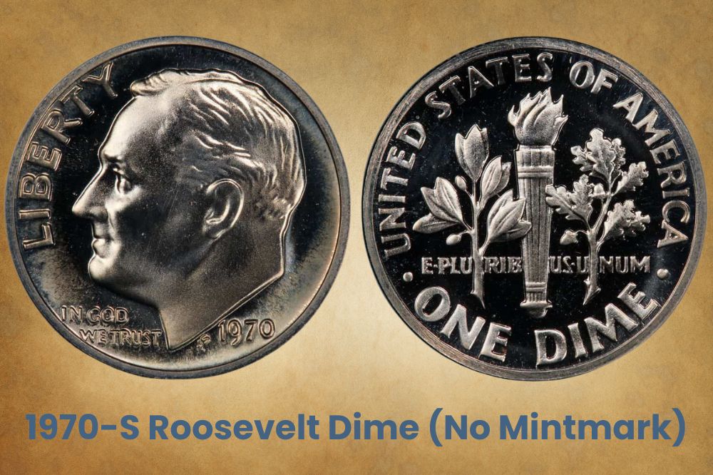 1970-S Roosevelt Dime (No Mintmark)