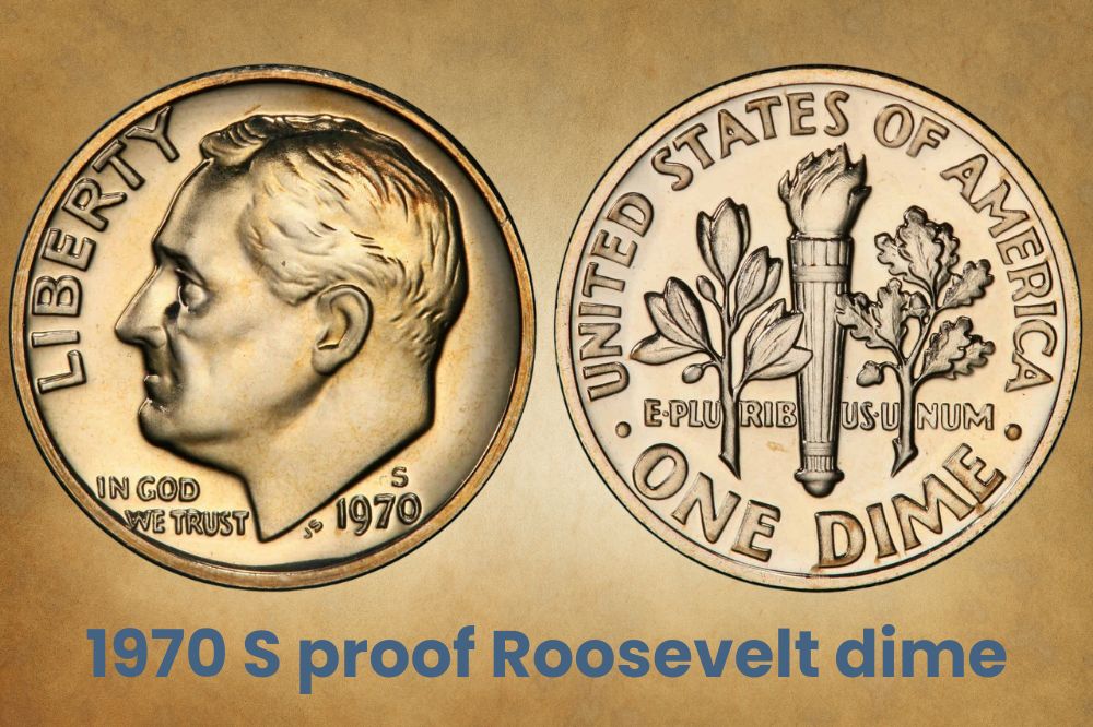 1970 S proof Roosevelt dime