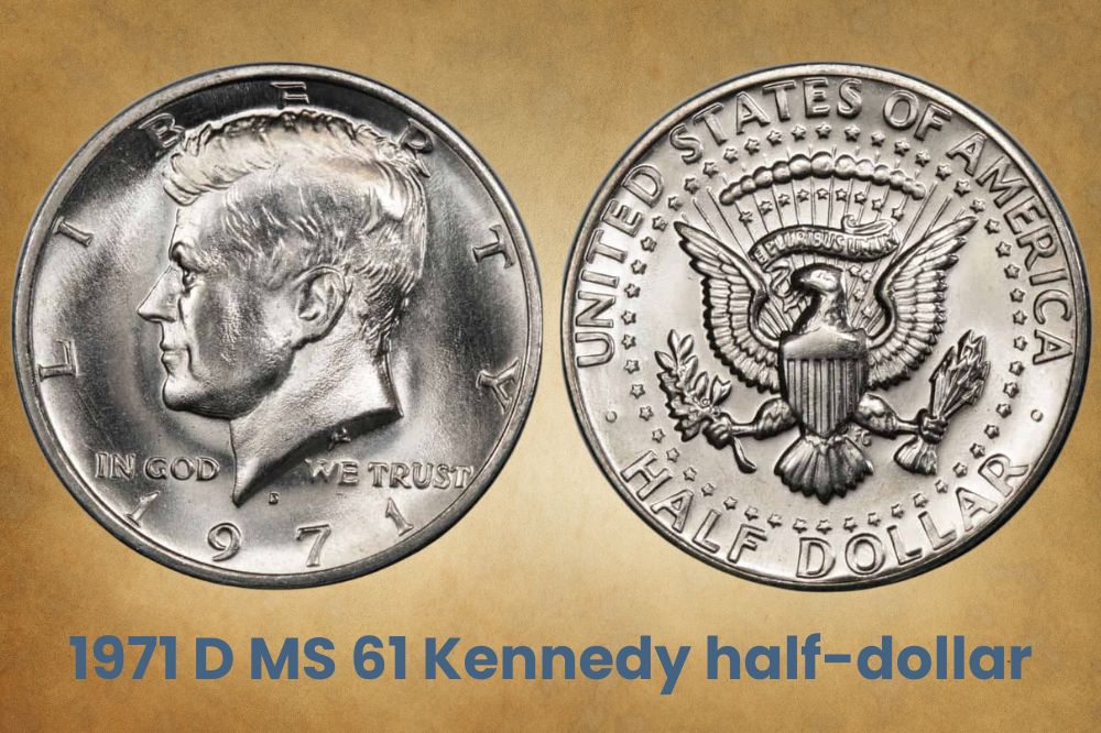 1971 D MS 61 Kennedy half-dollar