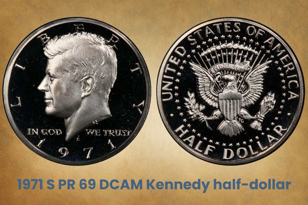 1971 S PR 69 DCAM Kennedy half-dollar