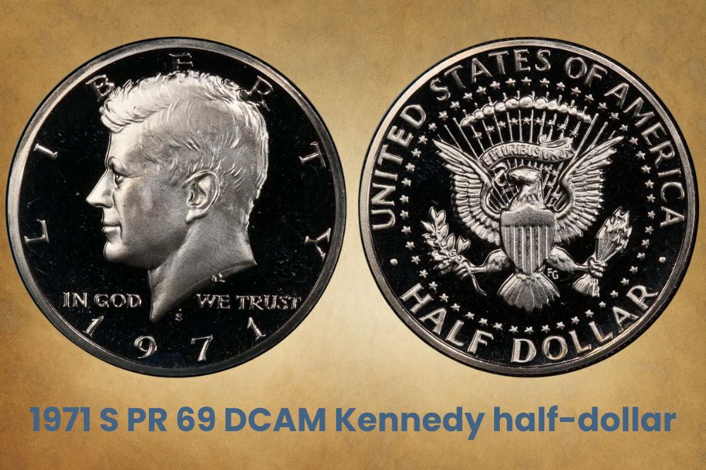 1971 S PR 69 DCAM Kennedy half-dollar