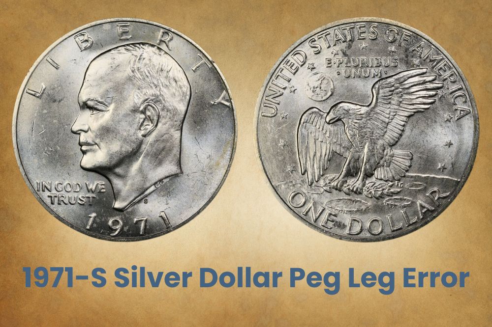 1971-S Silver Dollar Peg Leg Error