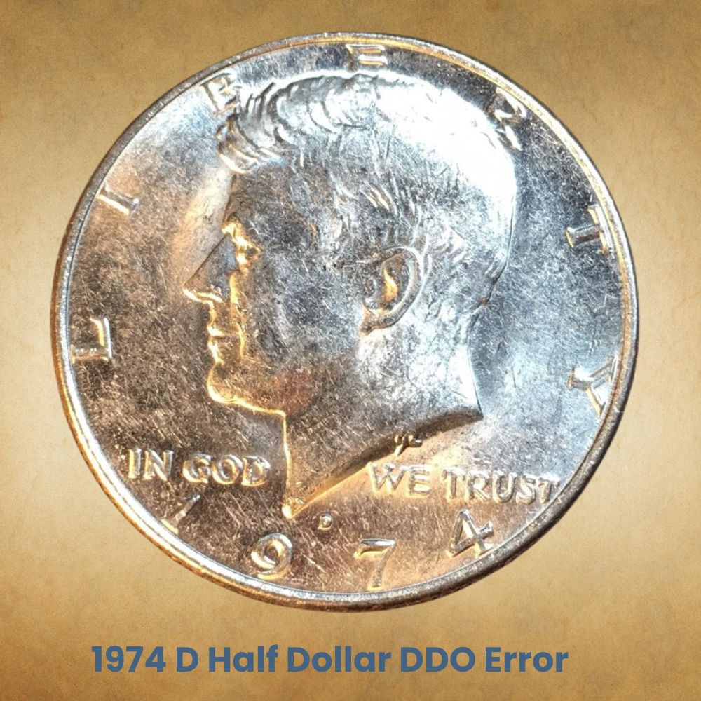 1974 D Half Dollar DDO Error