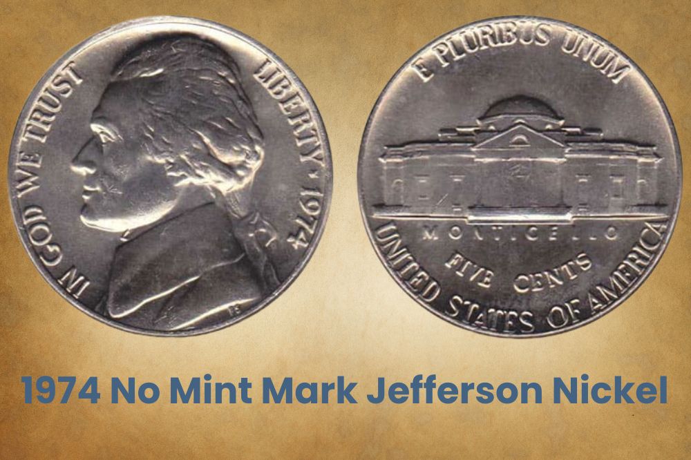 1974 No Mint Mark Jefferson Nickel