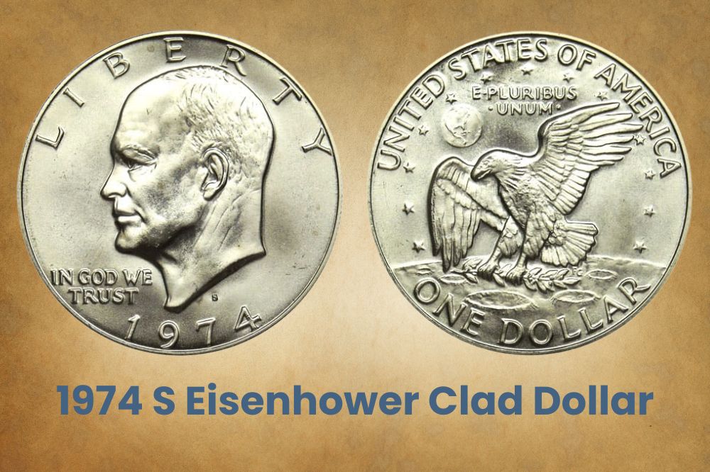 1974 S Eisenhower Clad Dollar