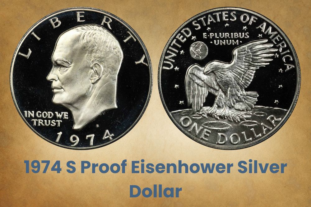 1974 S Proof Eisenhower Silver Dollar