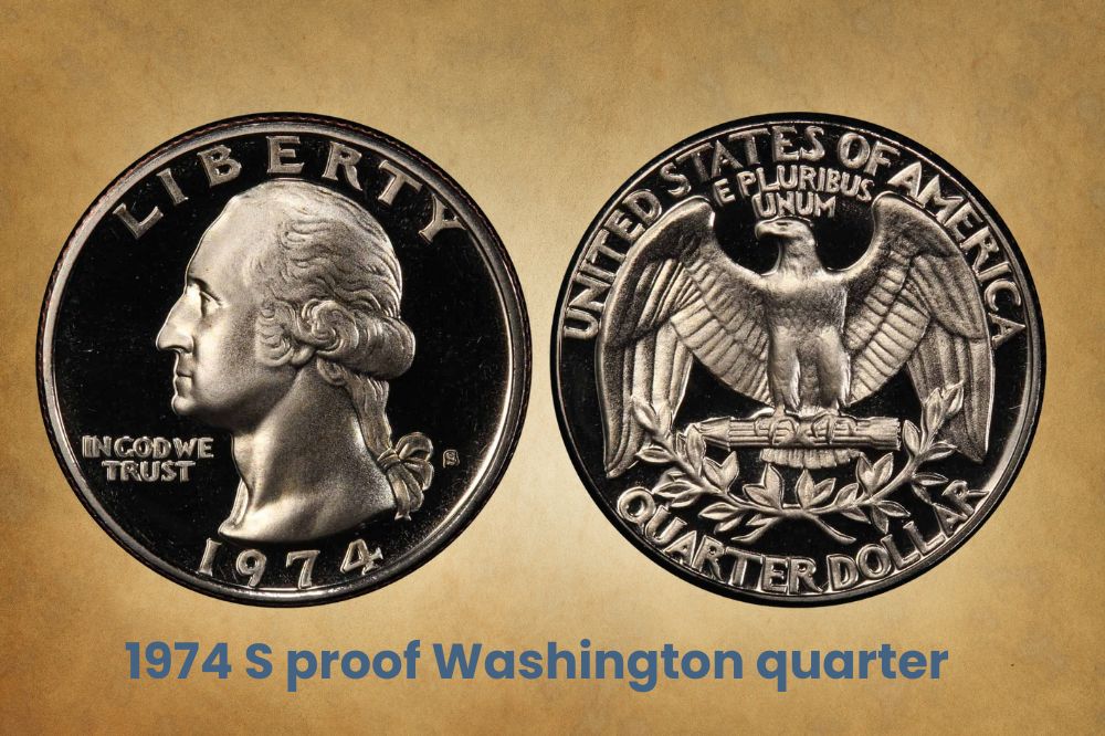 1974 S proof Washington quarter 