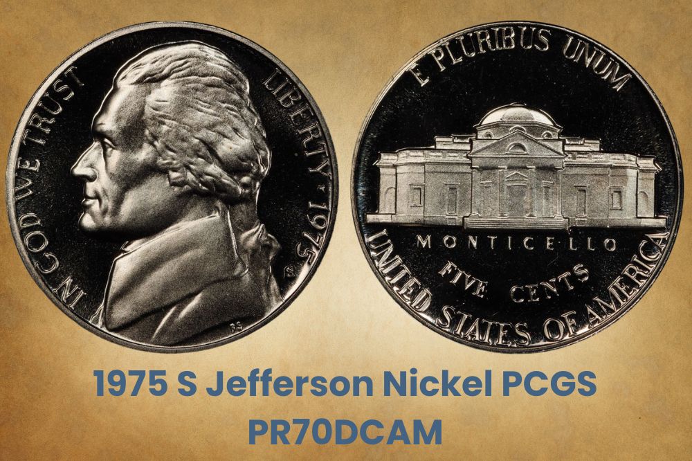 1975 S Jefferson Nickel PCGS PR70DCAM