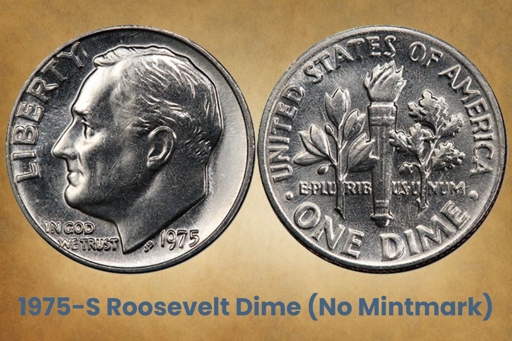 1975-S Roosevelt Dime (No Mintmark)