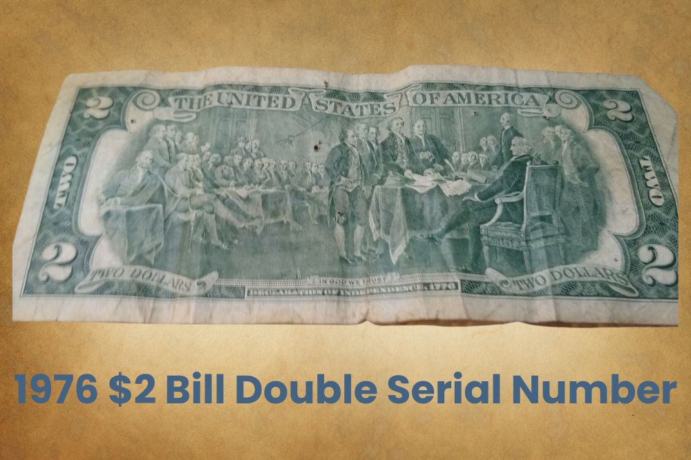 1976 $2 Bill Double Serial Number