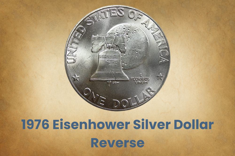 1976 Eisenhower Silver Dollar Reverse
